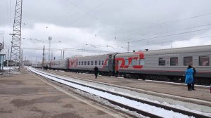 Прибытие ЭП2К-315 на станцию Тайга-I