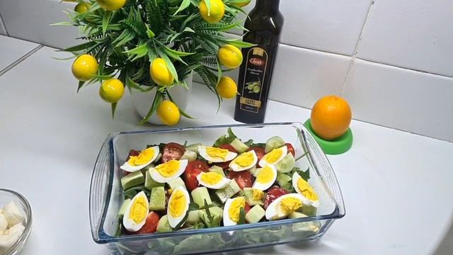 Летний салат с креветками/Салат с креветками/Обалденный салат с креветками #салатскреветками