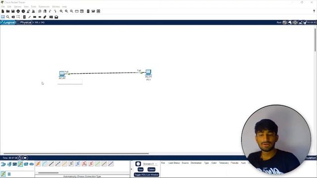 CONNECTING TWO PC USING CISCO PACKET TRACER || USING CABLES TRYING TO PING 2 PC #ciscopackettracer