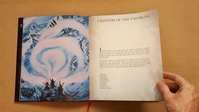 Norse Mythology art book flip-through смотреть онлайн