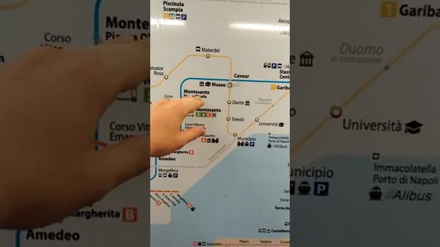 ?? Схема Метро Неаполя • Август 2021 ? 나폴리 지하철 • Métro de Naples • Metropolitana di Napoli