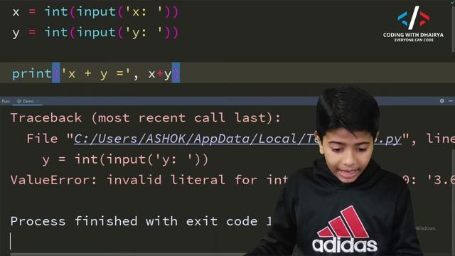User input in Python |#10 PythonTutorial | Python Programming Tutorial for Beginners | [Full Course