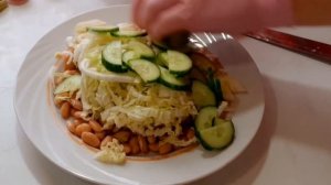 Салат из консервированной фасоли #постныйсалат#фасоль#салатизфасоли
