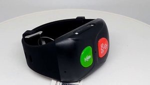 Браслет с кнопкой SOS для пожилых людей Wonlex S1 черный