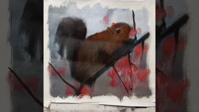 Рисуем белочку . Мастер-классы Вугара Мамедова смотреть онлайн