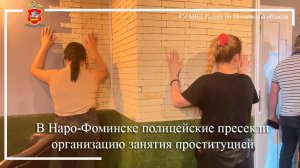 В Наро-Фоминске полицейские пресекли организацию занятия проституцией