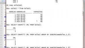 Oracle PLSQL Procedure Tampil Data Kelas dan Jumlah Mahasiswa per Prodi