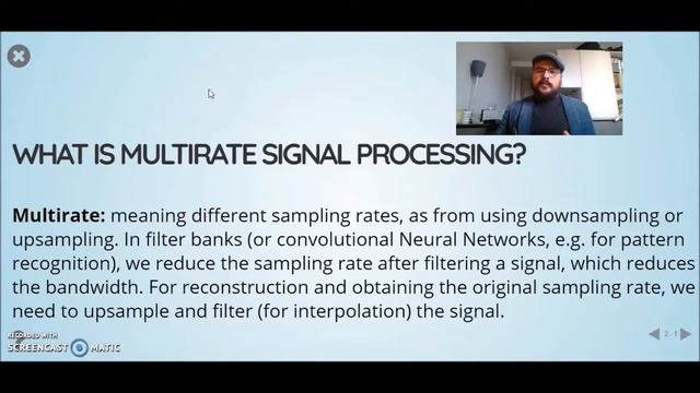 Multirate Signal Processing: 01 - Introduction - 02 What is Multirate Signal Processing?