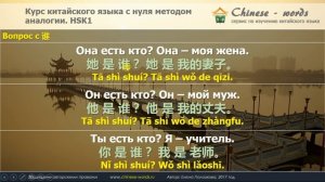 11 урок. Вопросительные слова 谁/кто? и 谁的/чьё?