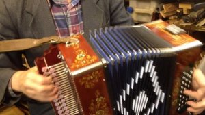 Гармонь До-мажор четырехголосая латунные планки. Воронин НВ