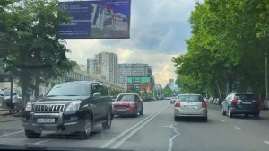 [4К] ПО ТБИЛИСИ НА МАШИНЕ. РАЙОН САБУРТАЛО. ЧАСТЬ 1. ВЕСЬ ПРОСПЕКТ ВАЖА ПШАВЕЛА. УЛИЦА ГАГАРИНА