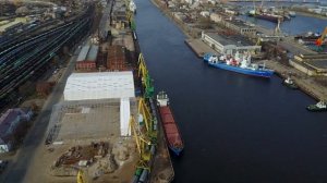 Морской порт Санкт-Петербург с высоты