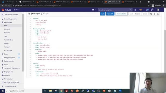 CI / CD - Modifying the configuration file смотреть онлайн