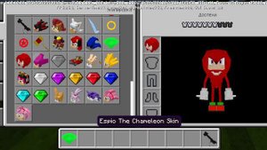 Мот Соника для Майнкрафта и мастер изумруд