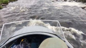 Кольский полуостров. Аэролодка Пиранья 2. Поднимаемся вверх по реке. Июль 2017г ч.2