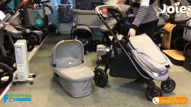 Bộ xe đẩy kèm nôi xách tay và ghế ngồi ô tô Joie Versatrax 3 in 1 смотреть онлайн