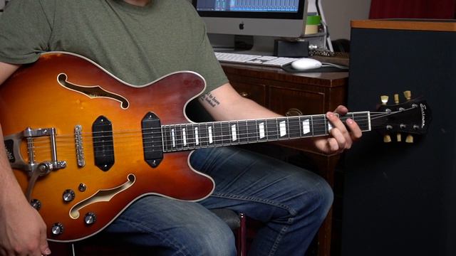 Eastman T64v-GB Electric Guitar Demo : ES330-ish Taste and Tone at Half the Price. смотреть онлайн