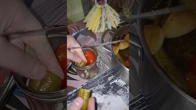 рецепт маринованных огурцов и помидоров по семейному рецепту