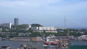 Швартовка кораблей в бухте Диомид. Владивосток