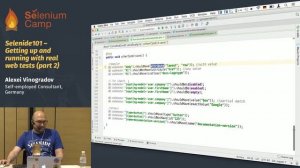 Selenide101 – Getting up and running with real web tests (Alexei Vinogradov, Germany), part 2