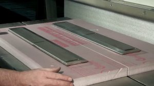 Water-jet cutting styrofoam