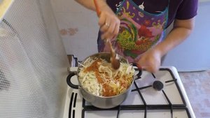Солянка с капустой на зиму очень просто