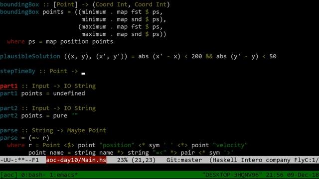 [Advent of Code] 2018: day 10 (Haskell) смотреть онлайн