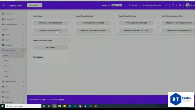 Angular 11 Admin temple | Material Ngx angular free admin template