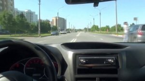 America V8 muscle car engine sound in Subaru Impreza GC Car