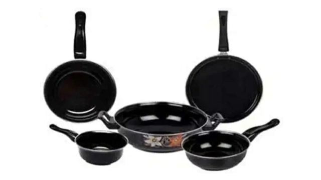 COOKWARE SET (BLACK) 5 Piece ??? #HOME_APPLIANCES #KITCHEN_KING #KITCHEN_SET #COOKWARE_SET смотреть онлайн