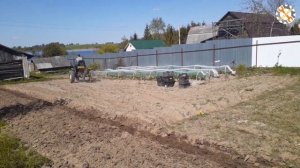 Минитрактор трёхколёсный самодельный. Сажаем картофель 2023