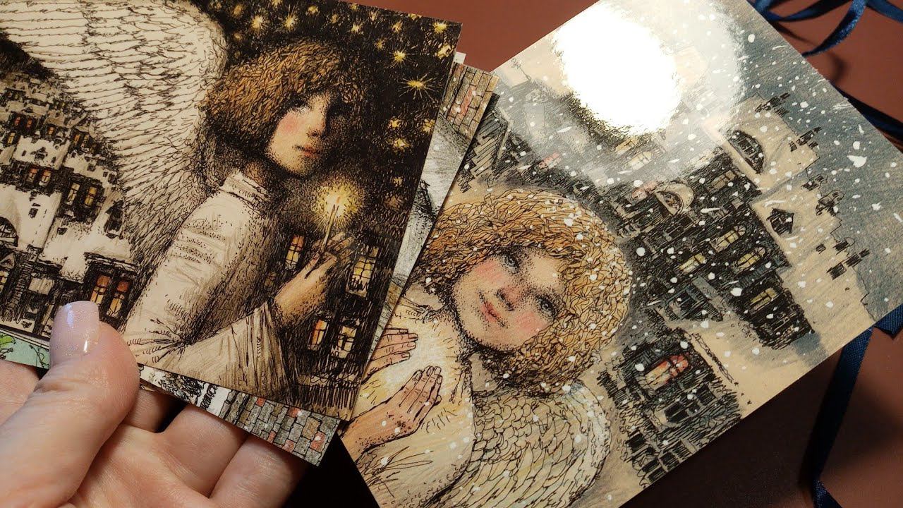 Рассматриваем открытки художницы Алёны Наливкиной 2ч. #открытки #посткроссинг