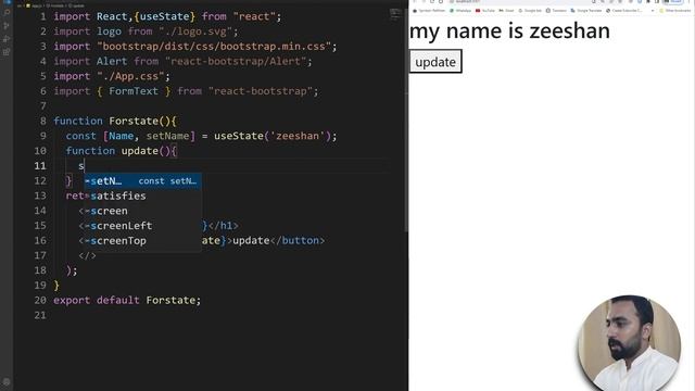 Learn React Hooks: useState | React List Example | React | React JS Course 2023 | Class 06 | смотреть онлайн