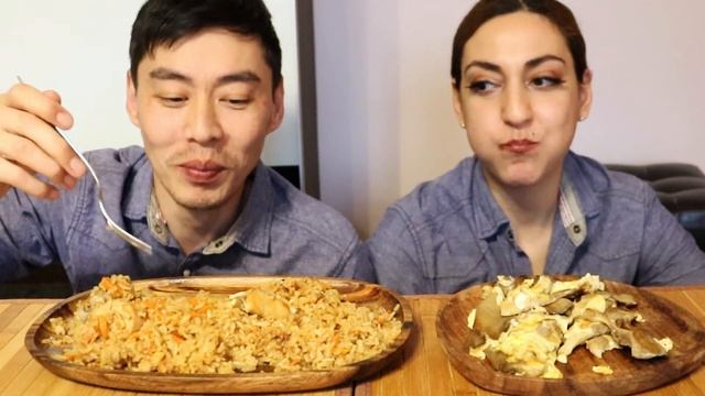 MUKBANG/ МУКБАНГ--- Плов/жареные грибы--- расчет только на себя! не асмр смотреть онлайн
