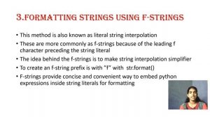 L21: String Formatting