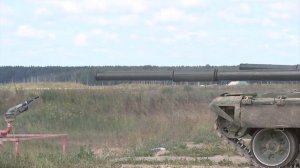 Пристрелка танков в ходе подготовки к «Танковому биатлону»