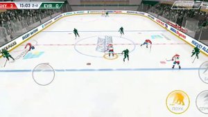 Игра про Хоккей на телефон hockey all stars!Реалистичная игра!Возможность создать свою команду!