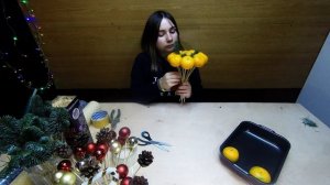 Букет из мандаринов своими руками! DIY. Новогодний букет