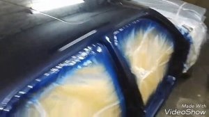 BMW e34. Покраска авто с проемами. Полный Облив.