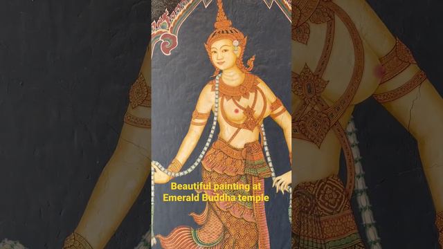 Beautiful painting at Emerald Buddha temple ||Bangkok