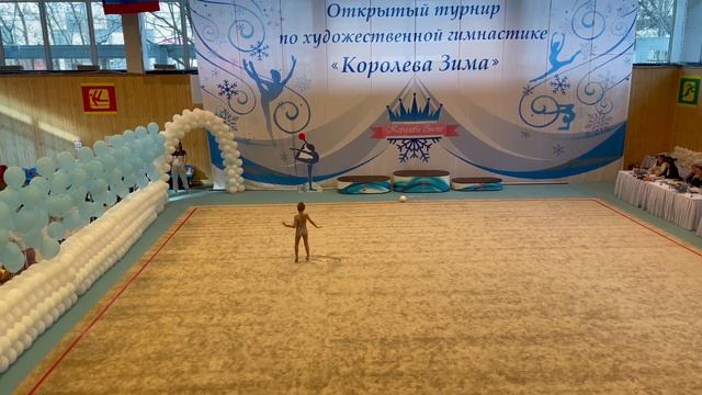 Виктория Быкова / ОБРУЧ / Художественная гимнастика / "Королева зима 2021 г."