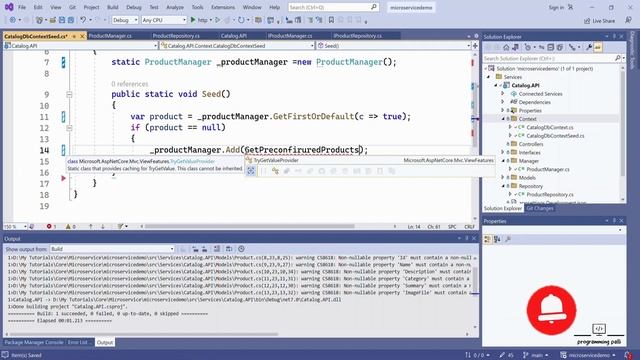 18. Creating a Seed Method in .NET 7 with MongoDB for Catalog.API Microservice | Setup Seed Data
