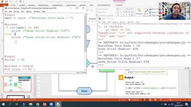 Dasar-Dasar Pemrograman Pertemuan 7 Struktur Logika Percabangan смотреть онлайн