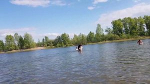 Искупались в пруду