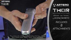 ARTERO Unboxing THOR Professional Barber Clipper by Vicenç Moreto