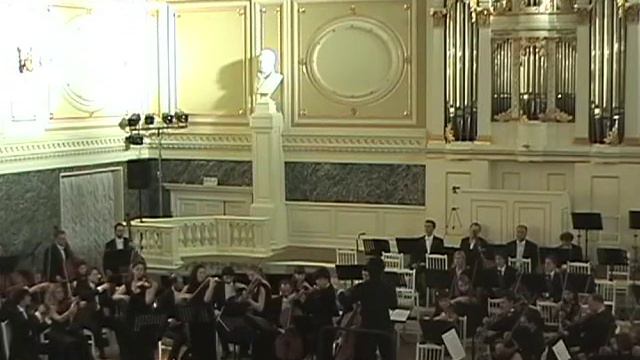 Исполнение концерта Маурера в Государственной академической Капелле на фестивале "Музыкальный Олимп