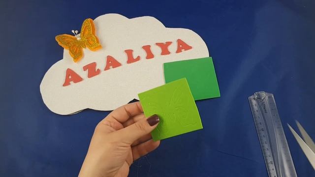 Табличка на дверь с именем Азалия. Украшаем детскую комнату своими руками. DIY смотреть онлайн