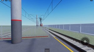 Красный 2М62У-1261 С грузовым поездом Мимо станции Рязань-1 в Роблокс!