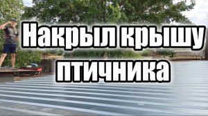 Крыша птичника готова!