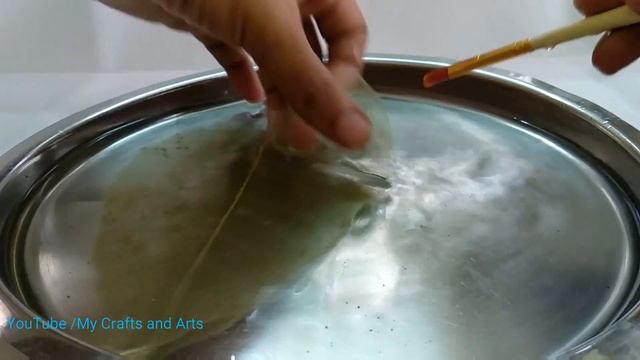 How to make leaf skeletons at home step by step, Without chemicals Amazing DIY craft for Home decor смотреть онлайн